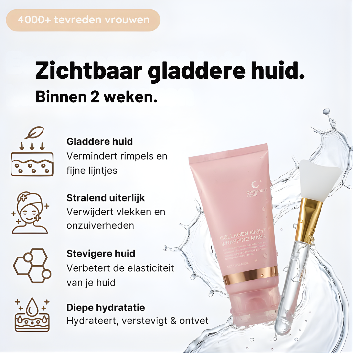 GlowWrap ingrediënten – collageen voor huidherstel – ElleCera