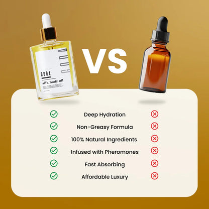 Gold Silk Body Oil vergelijking – voordelen droge body oil versus gewone olie – ElleCera
