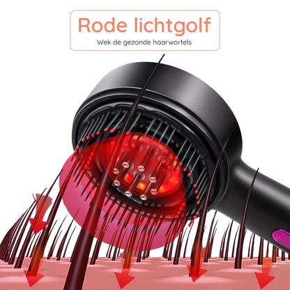 Hair scalp tool red light technologie – hoofdhuid stimuleren haargroei bevorderen – ElleCera