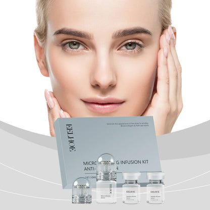 Microneedling resultaat voor en na vergelijking – zichtbaar gladdere huid thuis – ElleCera